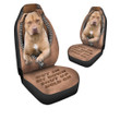 Staffordshire Love Hold on Funny Car Seat Covers Universal Fit Set 2