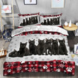 Cute Black Cat Christmas All Over Printed Bedding Set