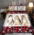 Cute Scottish Fold Christmas All Over Printed Bedding Set