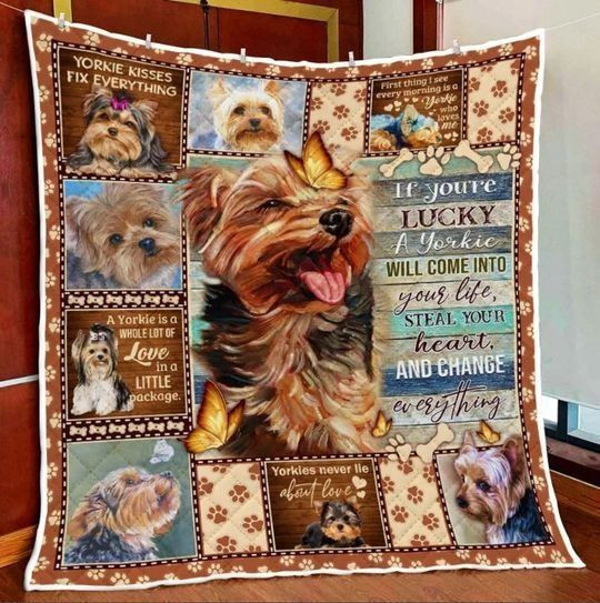 Yorkie - If you're lucky - Quilt