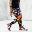 Men Camouflage Pants Camo Hip Hop Punk Streetwear Contrast Color Cotton Joggers