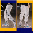 Men Solid Color Ankle Length Streetwear Harem Pants