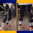 Men Solid Color Ankle Length Streetwear Harem Pants
