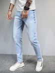 Men Solid Ripped Jeans