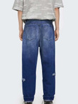 Men Ripped Detail Ombre Jeans