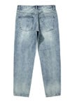 Men Cut Out Ripped Frayed Jeans