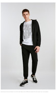 Men's Cardigan Hooded Sweatshirt Fleece Brand Fashion Design
