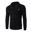 Men Cardigan Embroidery Fashion Design Slim Fit Knitted With Button