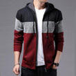 Men Cardigan Sweater New Fashion Striped Thick Warm Knitted