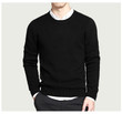 Men Pullover Solid Color High Quality Cotton Knitted Casual Fashion Design