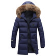 Men Winter Parka Hooded Soft Shell Windproof and Waterproof Down Coat
