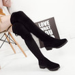 Women Thigh High Boots Over The Knee Flat Stretch Sexy Fashion