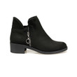 Women Suede Leather Fashion Zipper Black Ankle Boots