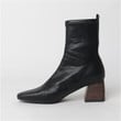 Women Ankle Boots Sexy High Heel Elastic Soft Leather Boots