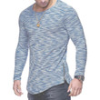 Men Fashion Zipper Knitted Long Sleeve T-Shirt