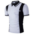 Men Classic Single Breasted Short Sleeve Polo Shirt