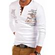 Men Fashion Long Sleeve Cultivating Cotton Tshirt