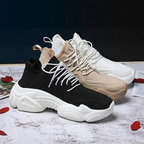 New Arrival Women Fashion Platform High Top Chunky Sneakers