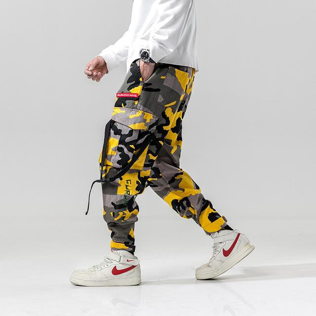 Men Fashion Tactical Streetwear Camouflage Harem Pants