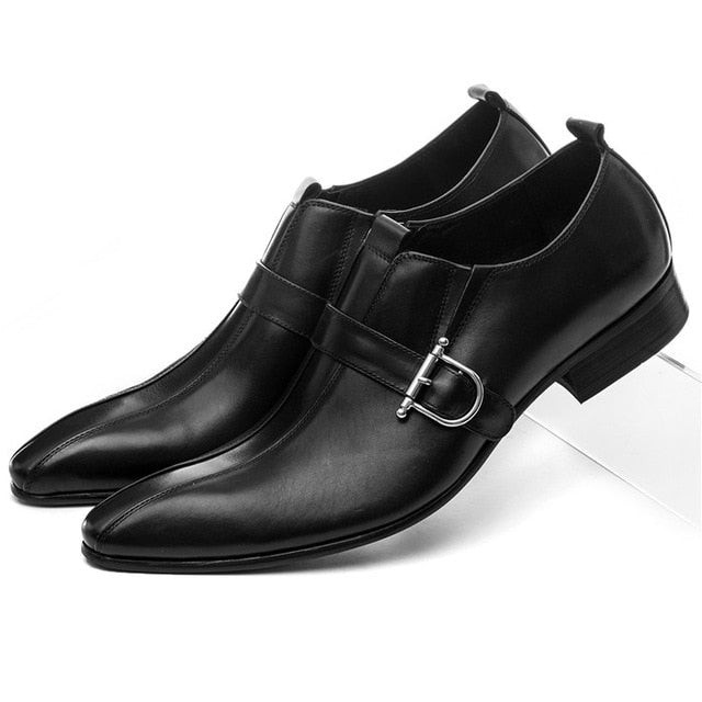 Luxury Design Men Italian Handmade Genuine Leather Formal Dress Shoes
