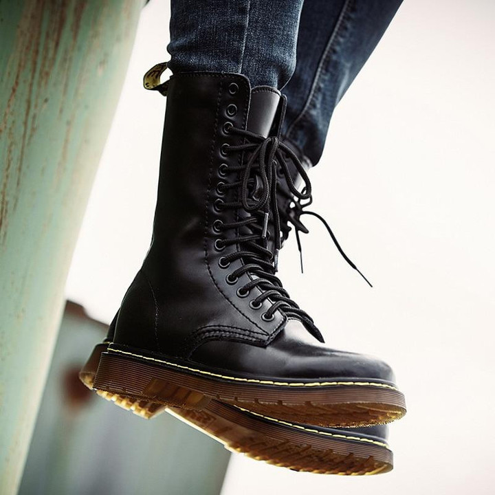 Men Boots High Top Italian Designer Fashion Style Premium Leather Handmade Boots