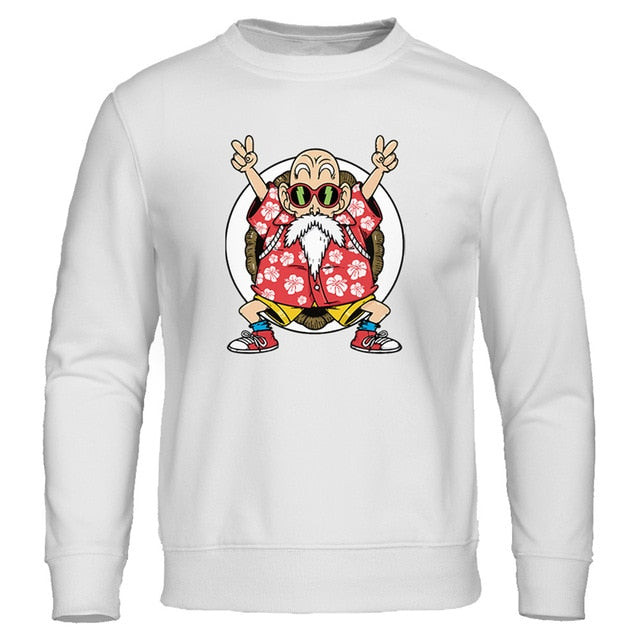Dragon Ball Z Anime Men Funny Print Master Roshi Sweatshirts