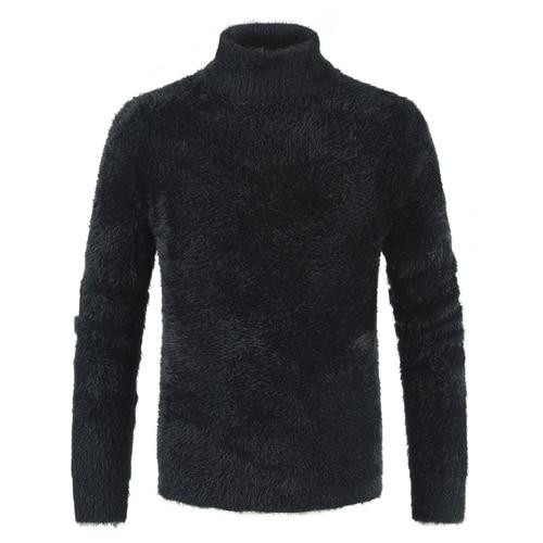 Fashion Design Men Sweater Turtleneck Top Quality Cashmere Wool Knitted