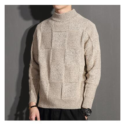Men Sweater Top Quality Cashmere Knitting Turtleneck Warm Pullover