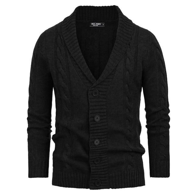 New Design Men Sweater Thick Warm Shaped Knitted Cardigan