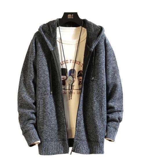 Autumn Winter Men Sweater Cardigan Fashion Brand Design Warm Thick Hedging Turtleneck