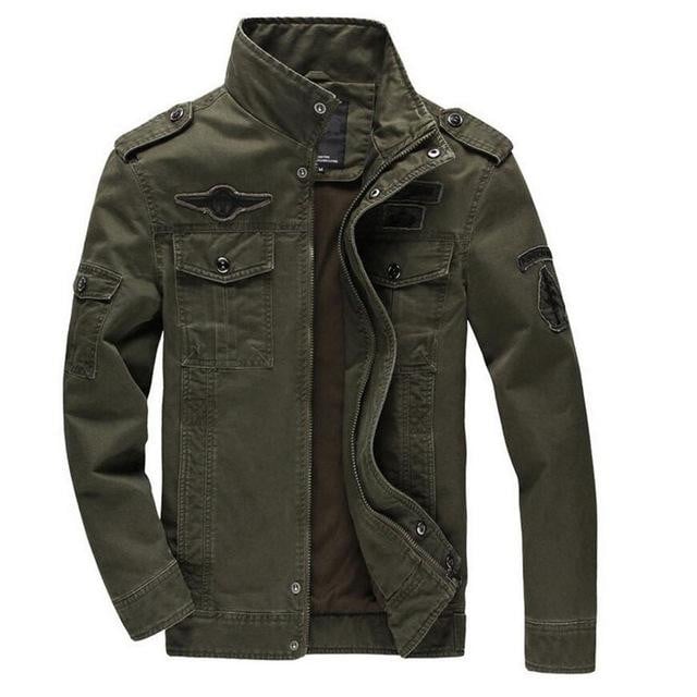 Men Jacket Military Style Premium Quality Cotton Bomber Tactical Flight Jacket