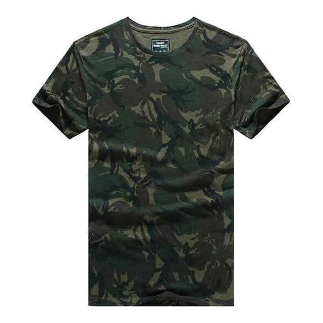 Men Camouflage Fashion Brand Slim Fit TShirt
