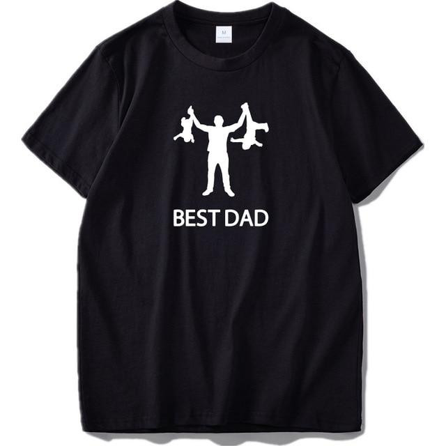 Best Dad Funny Design 100% Cotton Fashion Men T-shirt
