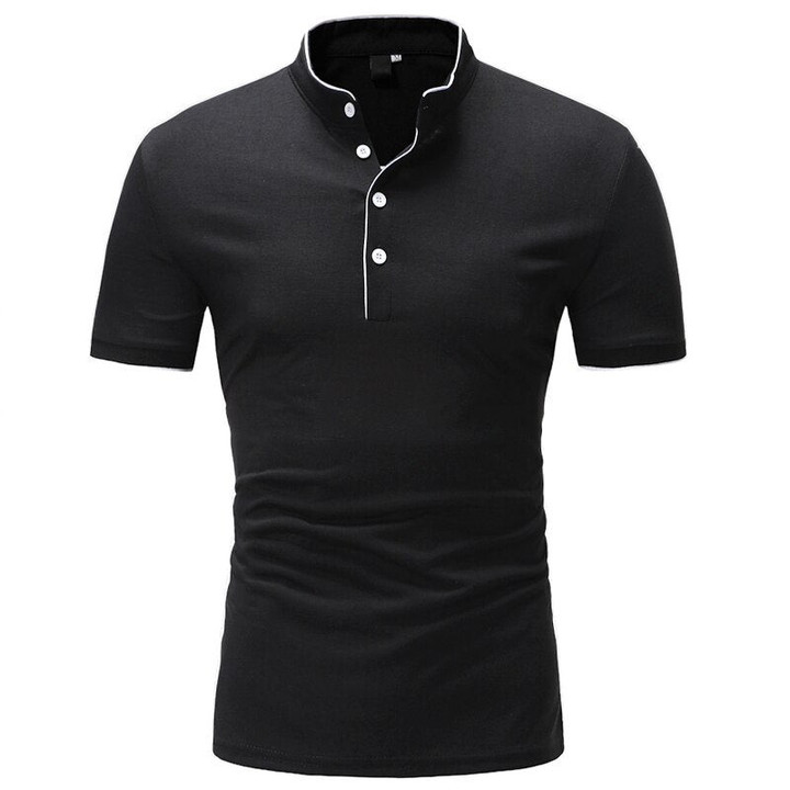 Men High Quality Cotton Short Sleeve Polo Shirt