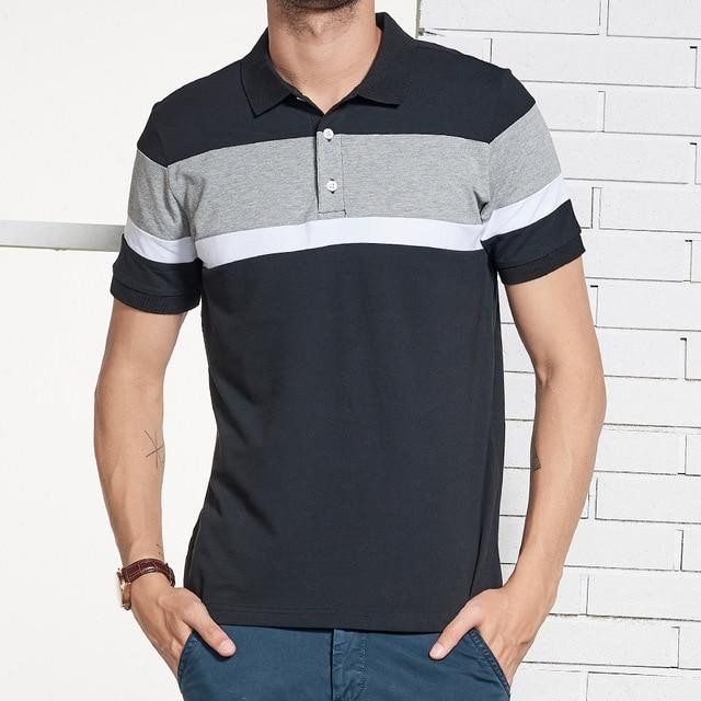 Men Brand Design Fashion Cotton Elastic Soft Breathable Polo Shirts