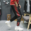Hip hop style men fashion stripe loose pants