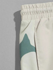 Men Contrast Side Seam Flap Pocket Drawstring Waist Cargo Pants