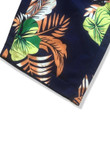Men Tropical Print Drawstring Waist Pants