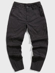 Men Pinstripe Tailored Pants