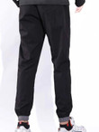 Men Letter Graphic Contrast Piping Drawstring Waist Joggers