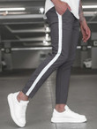 Men Contrast Panel Tapered Pants