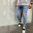 Men Skinny Ripped Slim Fit Scratched High Quality Jeans