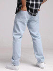 Men Solid Slant Pocket Jeans