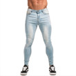Skinny Jeans for Men Stretch Slim Fit Tight Brand Athletic Strong Leg Super Spray on