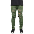 Trendy Fashion Men Destroyed Jeans Stretch Zipper Ripped Skinny Jeans