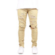 Trendy Fashion Men Destroyed Jeans Stretch Zipper Ripped Skinny Jeans