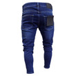 Men Jeans Fashion Dye Skinny Stretch Distressed Ripped Jeans