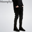 New Arrival Hip Hop Black Ripped Men Jeans With Holes