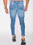 Men Ripped Washed Cropped Jeans