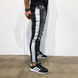 Men's Fashion Stretchy Ripped Skinny Jeans Destroyed Denim Pants